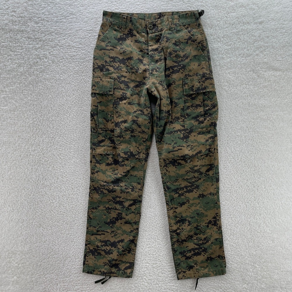Woodland Camo Pants Mens Small USMC MARPAT Digital Regular Military Trousers